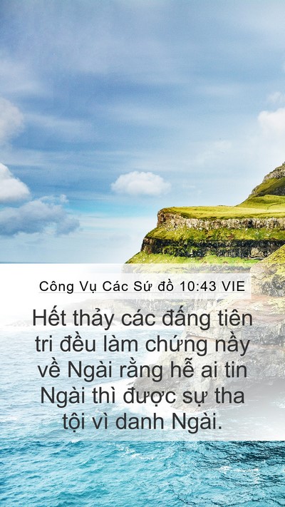 Công Vụ Các Sứ đồ 10:43 VIE Bible Verse Image