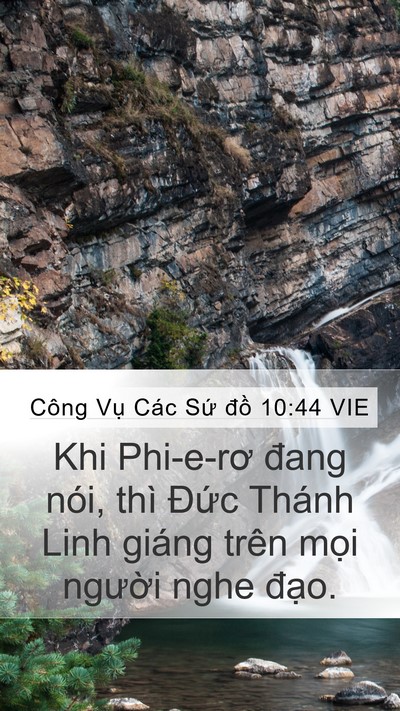 Công Vụ Các Sứ đồ 10:44 VIE Bible Verse Image