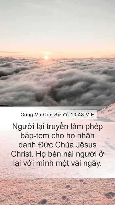 Công Vụ Các Sứ đồ 10:48 VIE Bible Verse Image
