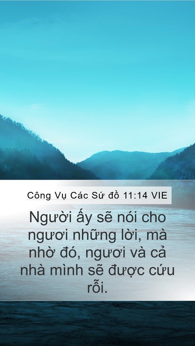 Công Vụ Các Sứ đồ 11:14 VIE Bible Verse Image
