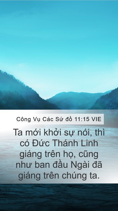 Công Vụ Các Sứ đồ 11:15 VIE Bible Verse Image