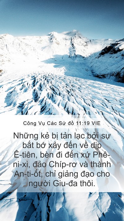 Công Vụ Các Sứ đồ 11:19 VIE Bible Verse Image