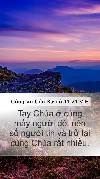 Công Vụ Các Sứ đồ 11:21 VIE Bible Verse Image