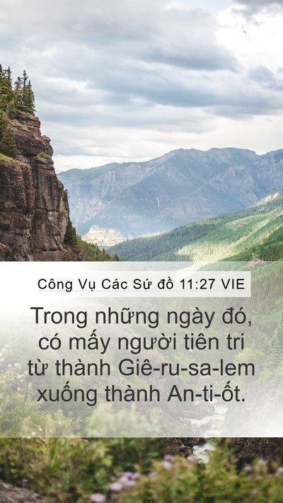 Công Vụ Các Sứ đồ 11:27 VIE Mobile Phone Wallpaper - Trong những ngày đó, có mấy người - Mobile Bible Verse Wallpaper
