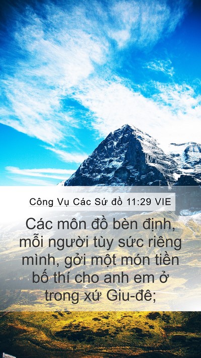 Công Vụ Các Sứ đồ 11:29 VIE Bible Verse Image