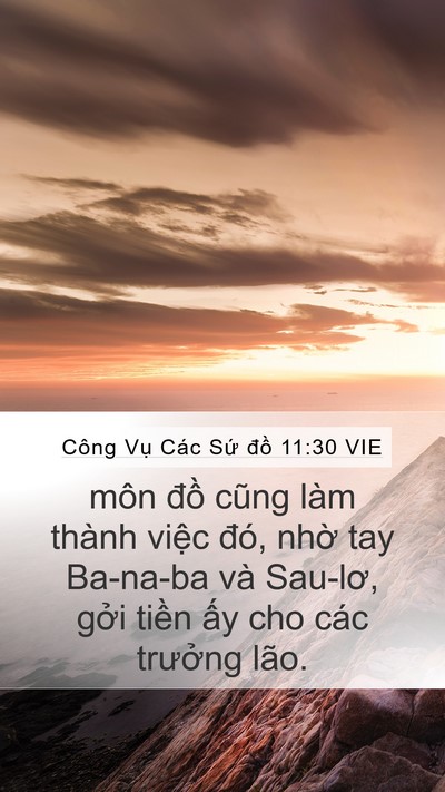 Công Vụ Các Sứ đồ 11:30 VIE Bible Verse Image