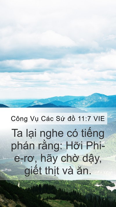 Công Vụ Các Sứ đồ 11:7 VIE Bible Verse Image