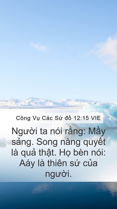Công Vụ Các Sứ đồ 12:15 VIE Bible Verse Image