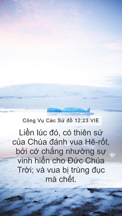 Công Vụ Các Sứ đồ 12:23 VIE Bible Verse Image