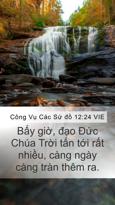 Công Vụ Các Sứ đồ 12:24 VIE Bible Verse Image