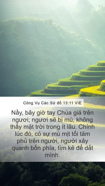 Công Vụ Các Sứ đồ 13:11 VIE Bible Verse Image