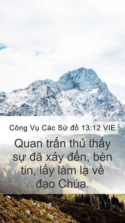 Công Vụ Các Sứ đồ 13:12 VIE Bible Verse Image