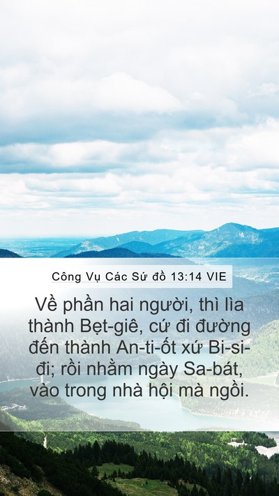 Công Vụ Các Sứ đồ 13:14 VIE Bible Verse Image