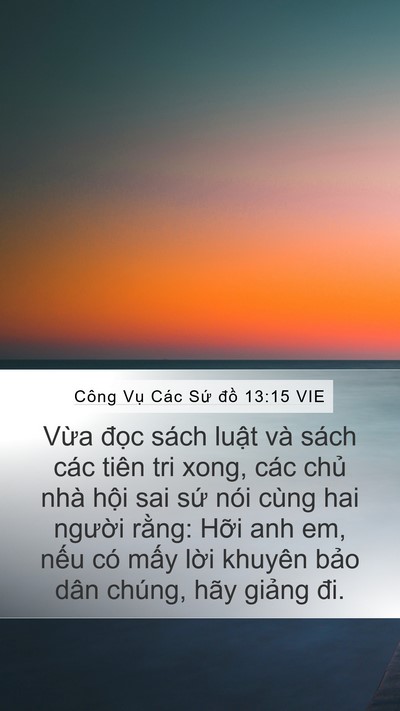 Công Vụ Các Sứ đồ 13:15 VIE Bible Verse Image