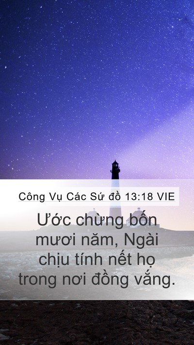 Công Vụ Các Sứ đồ 13:18 VIE Bible Verse Image