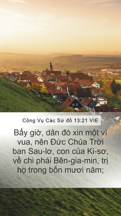 Công Vụ Các Sứ đồ 13:21 VIE Bible Verse Image