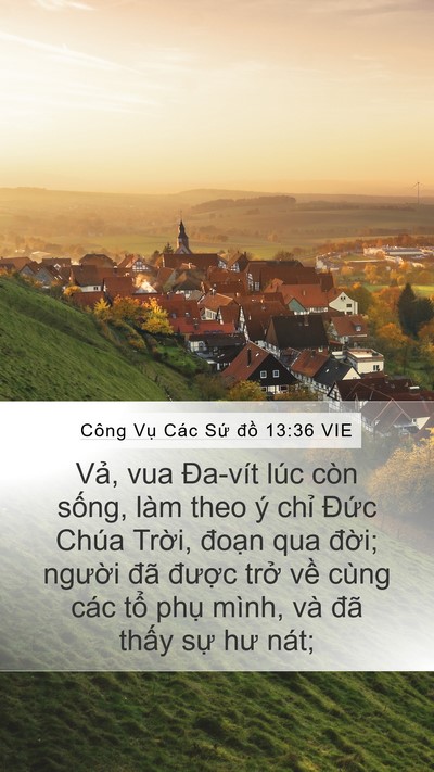 Công Vụ Các Sứ đồ 13:36 VIE Bible Verse Image