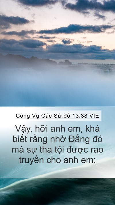 Công Vụ Các Sứ đồ 13:38 VIE Bible Verse Image