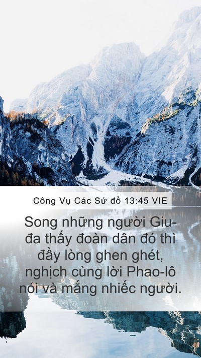 Công Vụ Các Sứ đồ 13:45 VIE Bible Verse Image