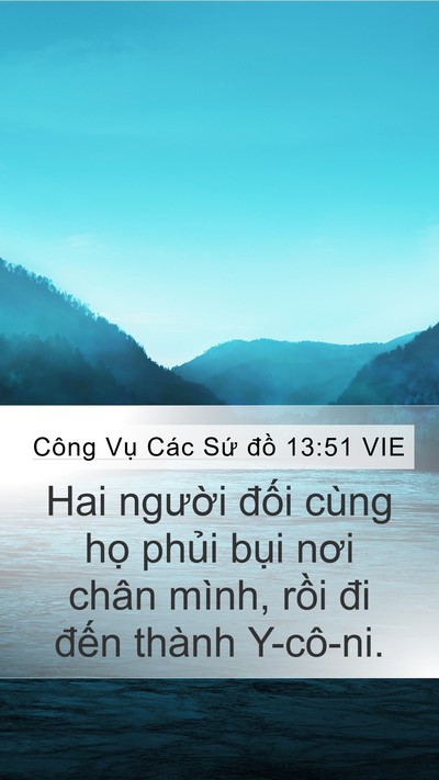 Công Vụ Các Sứ đồ 13:51 VIE Bible Verse Image