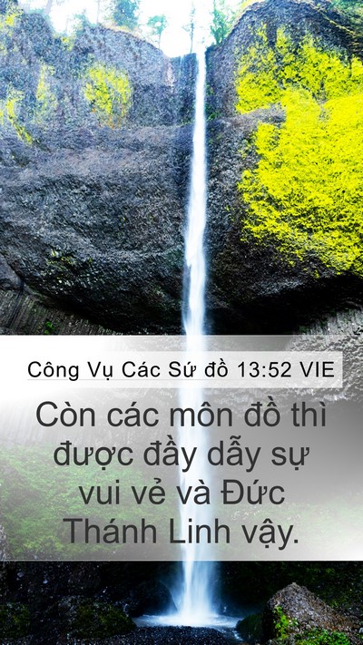 Công Vụ Các Sứ đồ 13:52 VIE Bible Verse Image