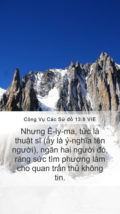 Công Vụ Các Sứ đồ 13:8 VIE Bible Verse Image