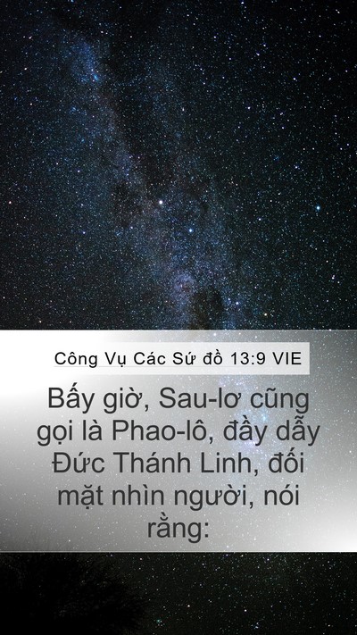 Công Vụ Các Sứ đồ 13:9 VIE Bible Verse Image