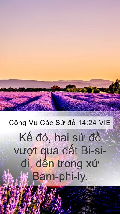 Công Vụ Các Sứ đồ 14:24 VIE Bible Verse Image