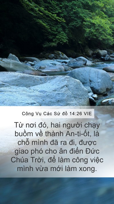 Công Vụ Các Sứ đồ 14:26 VIE Bible Verse Image