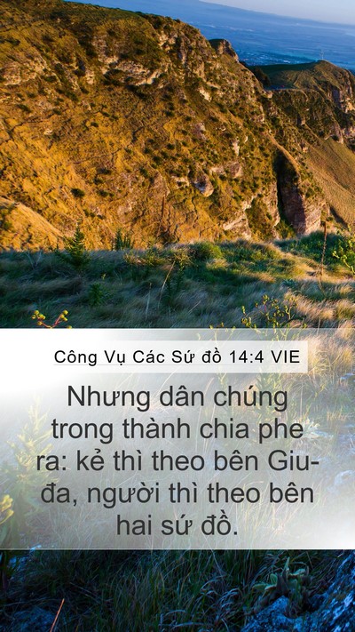 Công Vụ Các Sứ đồ 14:4 VIE Bible Verse Image