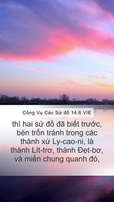 Công Vụ Các Sứ đồ 14:6 VIE Bible Verse Image