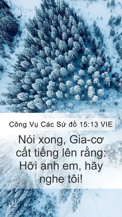 Công Vụ Các Sứ đồ 15:13 VIE Bible Verse Image