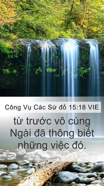 Công Vụ Các Sứ đồ 15:18 VIE Bible Verse Image