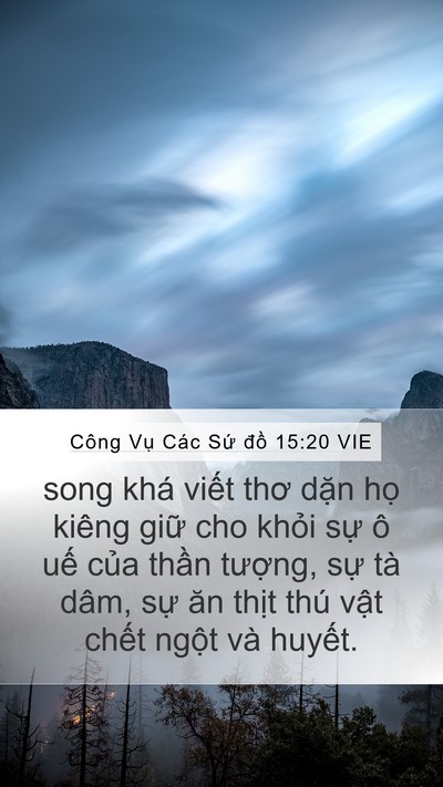 Công Vụ Các Sứ đồ 15:20 VIE Bible Verse Image