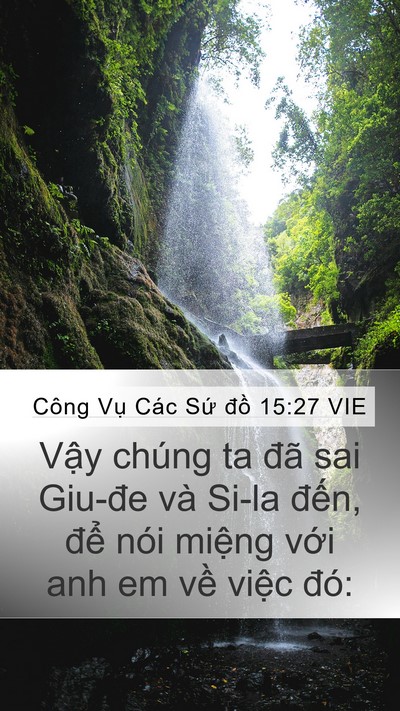 Công Vụ Các Sứ đồ 15:27 VIE Bible Verse Image