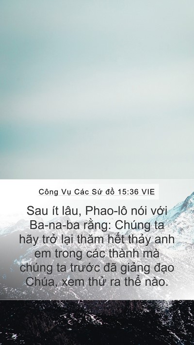 Công Vụ Các Sứ đồ 15:36 VIE Bible Verse Image