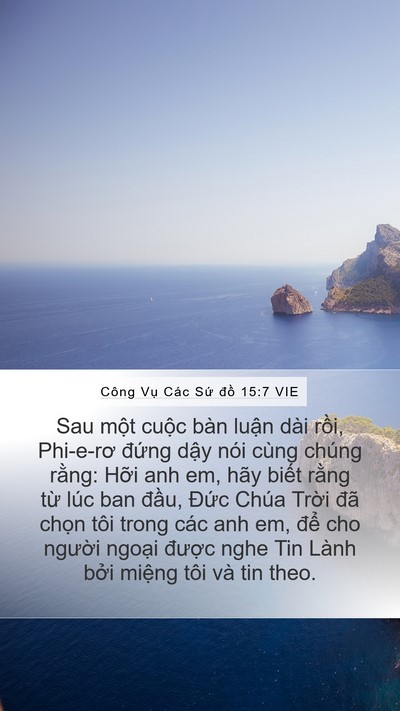 Công Vụ Các Sứ đồ 15:7 VIE Bible Verse Image