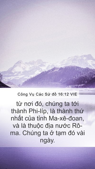 Công Vụ Các Sứ đồ 16:12 VIE Bible Verse Image