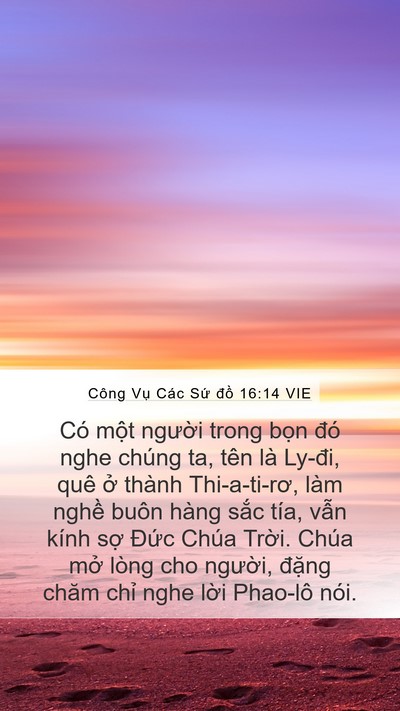 Công Vụ Các Sứ đồ 16:14 VIE Bible Verse Image