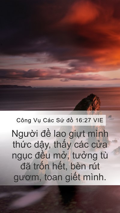 Công Vụ Các Sứ đồ 16:27 VIE Bible Verse Image