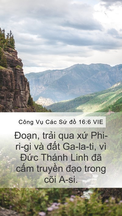 Công Vụ Các Sứ đồ 16:6 VIE Bible Verse Image