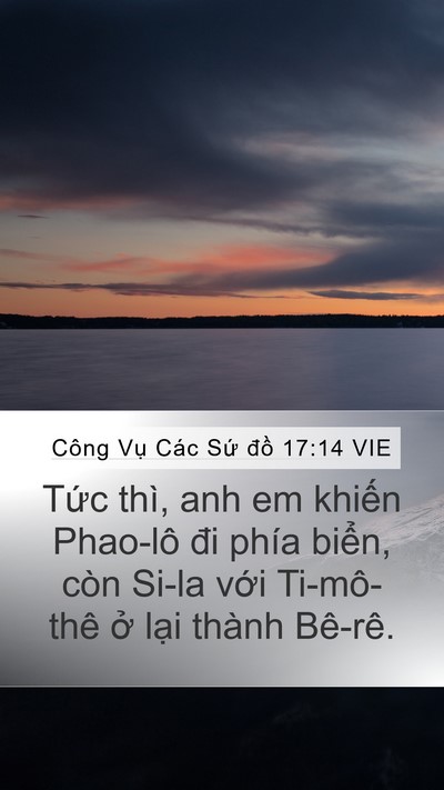 Công Vụ Các Sứ đồ 17:14 VIE Bible Verse Image
