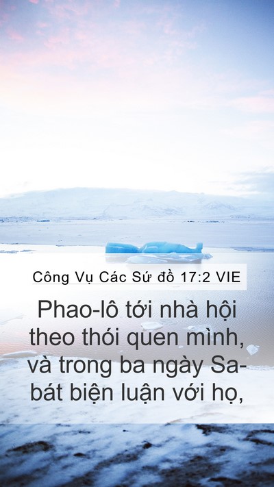 Công Vụ Các Sứ đồ 17:2 VIE Bible Verse Image