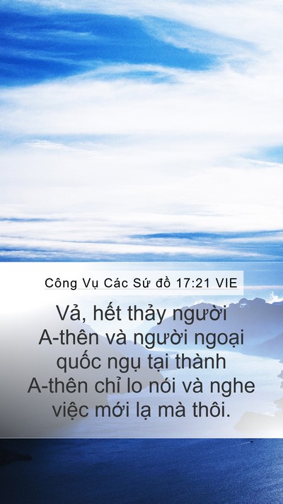 Công Vụ Các Sứ đồ 17:21 VIE Bible Verse Image