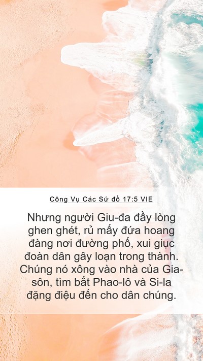 Công Vụ Các Sứ đồ 17:5 VIE Bible Verse Image