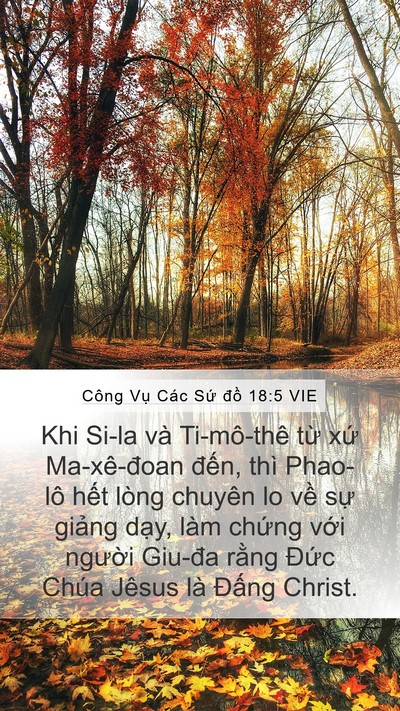 Công Vụ Các Sứ đồ 18:5 VIE Bible Verse Image