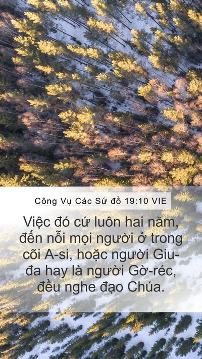 Công Vụ Các Sứ đồ 19:10 VIE Bible Verse Image