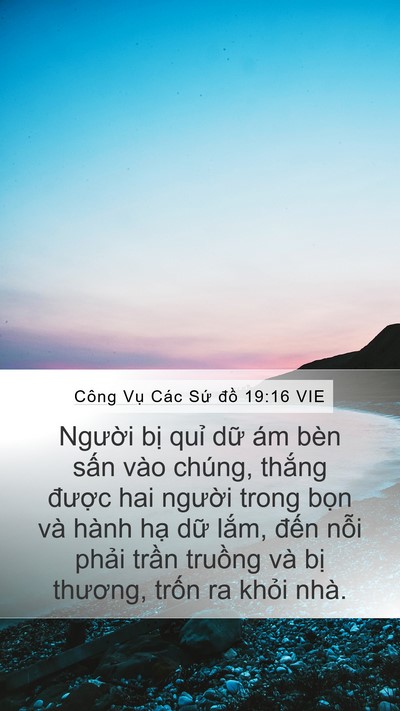 Công Vụ Các Sứ đồ 19:16 VIE Bible Verse Image
