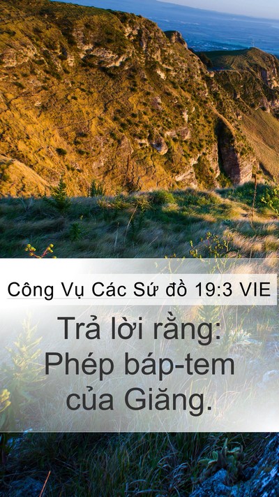 Công Vụ Các Sứ đồ 19:3 VIE Bible Verse Image
