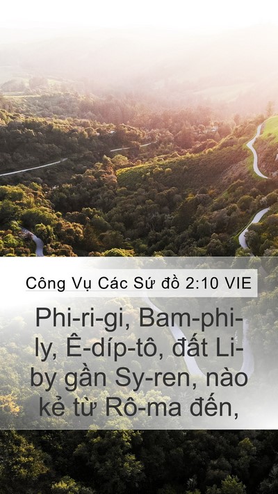 Công Vụ Các Sứ đồ 2:10 VIE Bible Verse Image